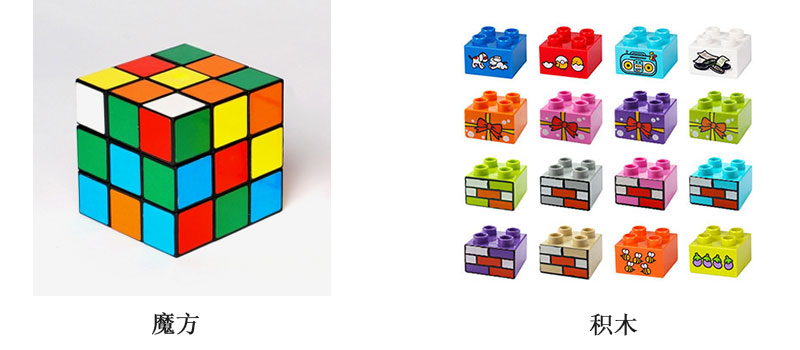 魔方和積木打印解決方案，積木個性化定制打印圖